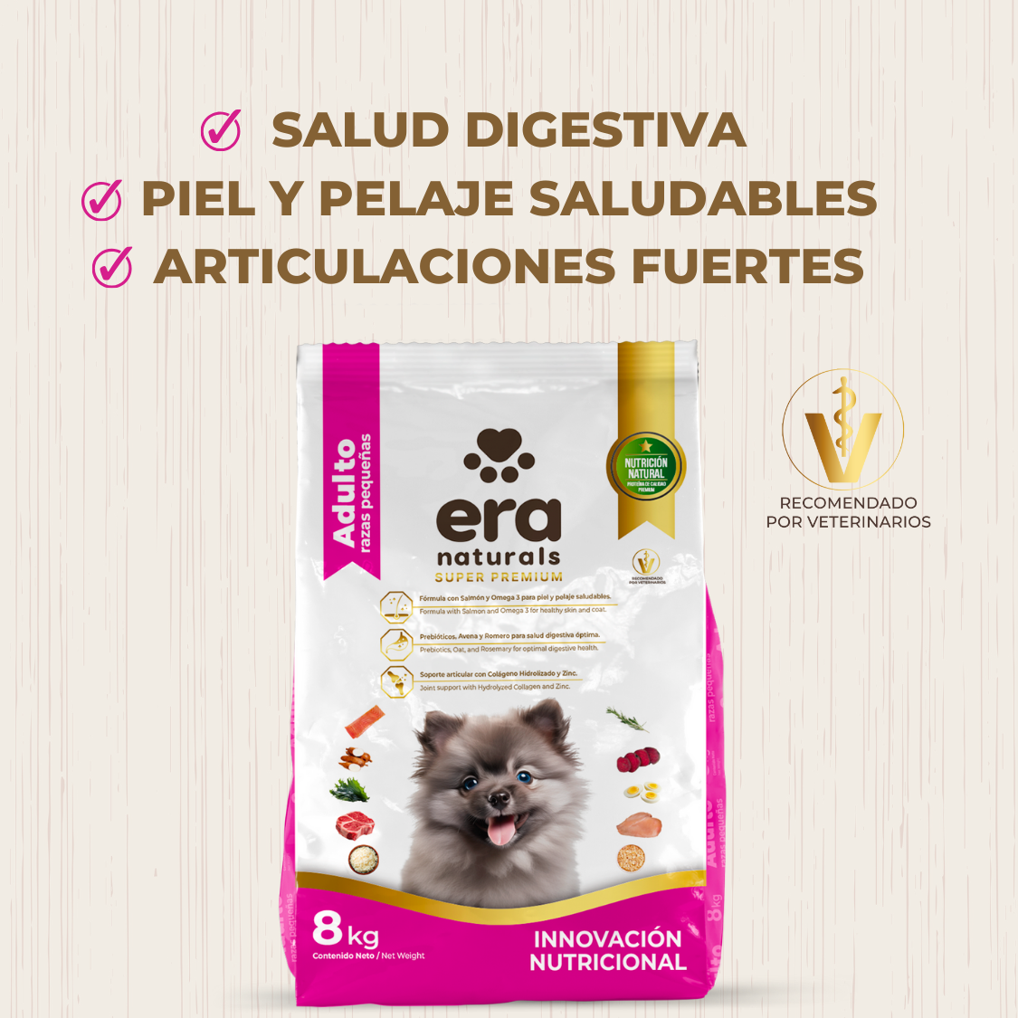 Era Naturals Adulto Raza Pequeña Alimento Super Premium