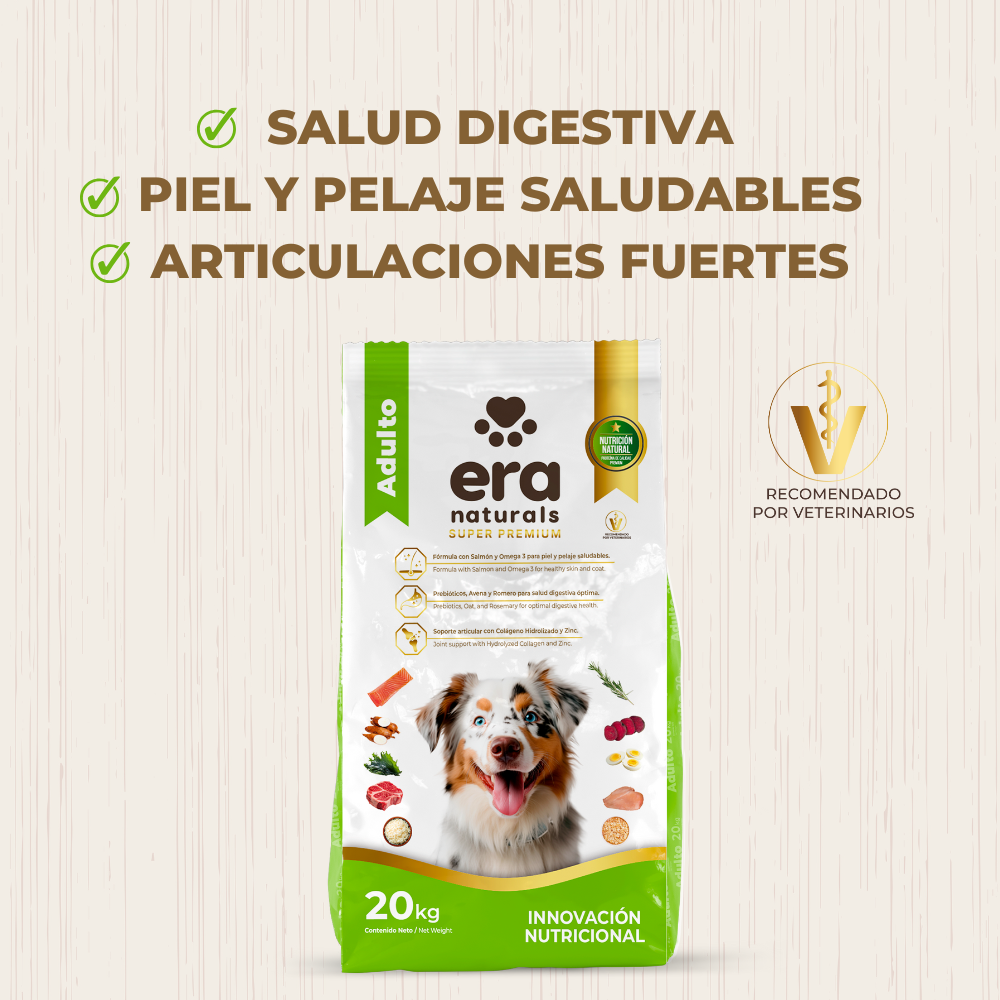 Era Naturals Adulto Raza Mediana y Grande Alimento Super Premium