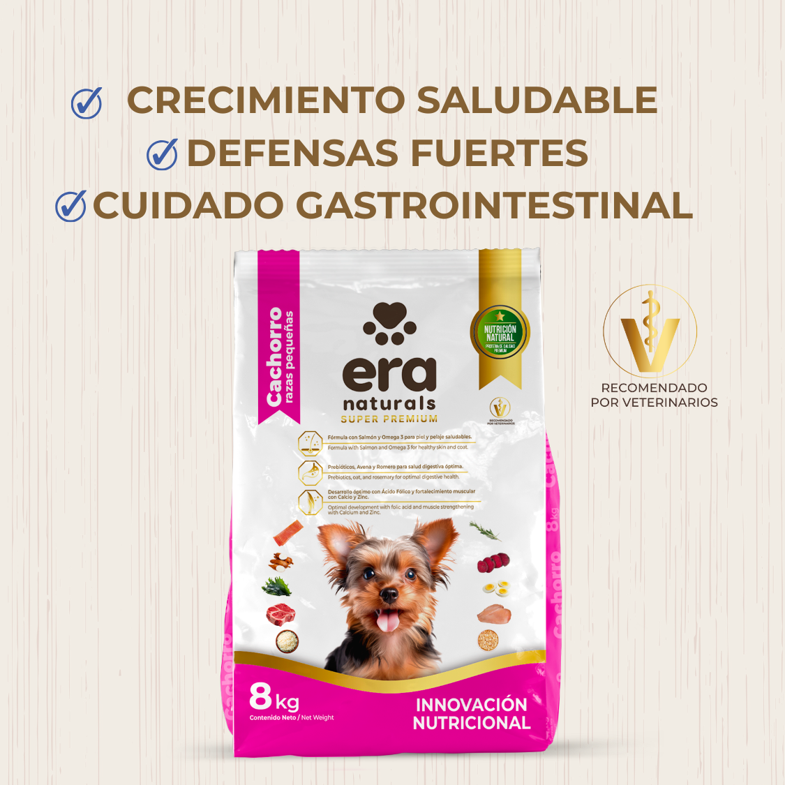 Era Naturals Cachorro Raza Pequeña Alimento Super Premium