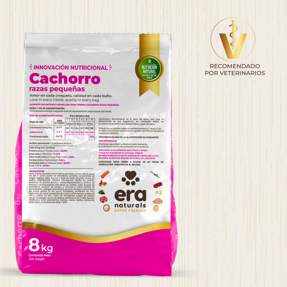 Era Naturals Cachorro Raza Pequeña Alimento Super Premium