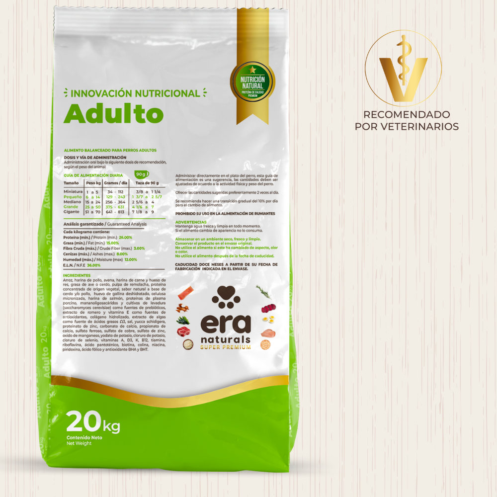 Era Naturals Adulto Raza Mediana y Grande Alimento Super Premium