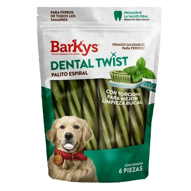 Premio para Perro Twist Dental 6 Pz - Barky´s