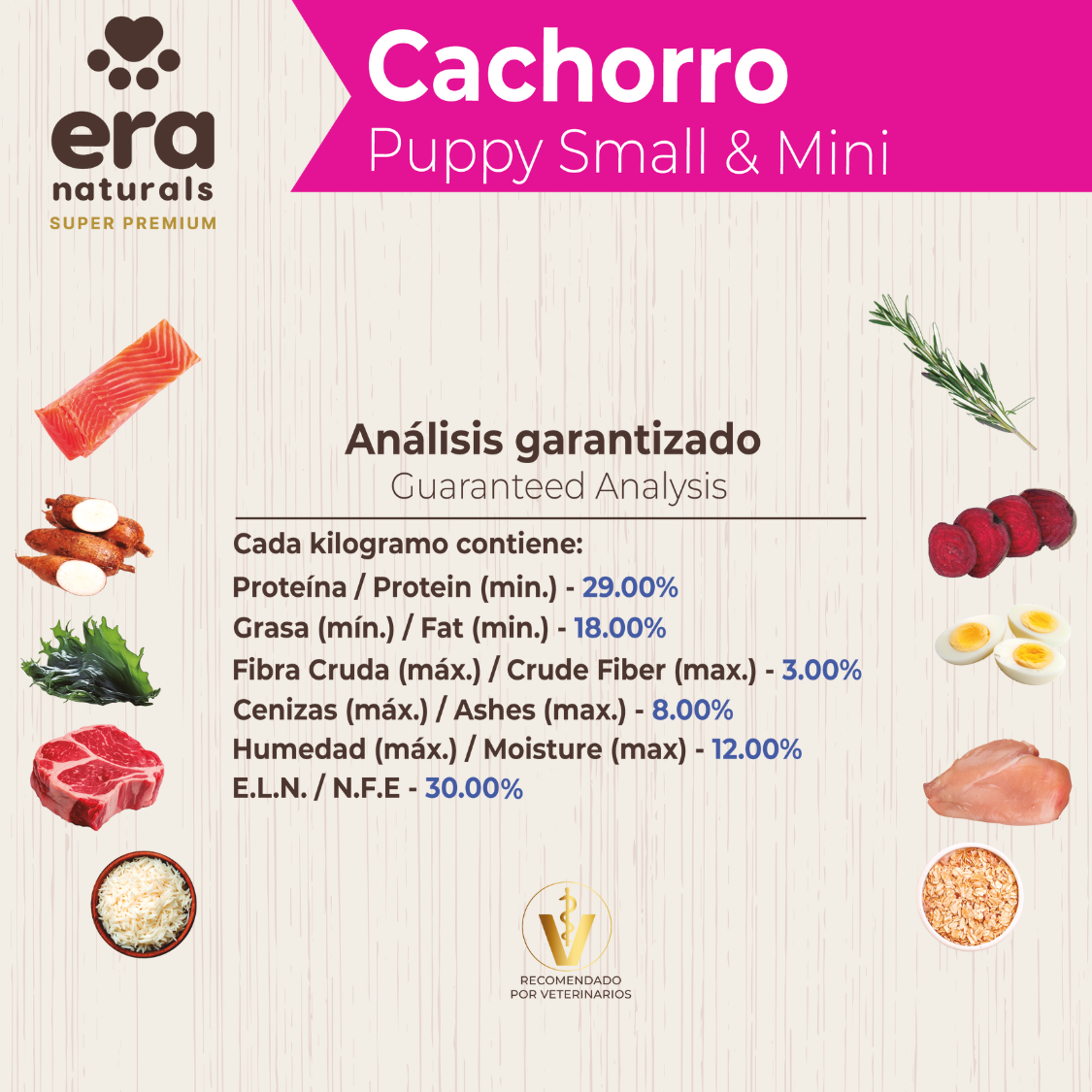 Era Naturals Cachorro Raza Pequeña Alimento Super Premium