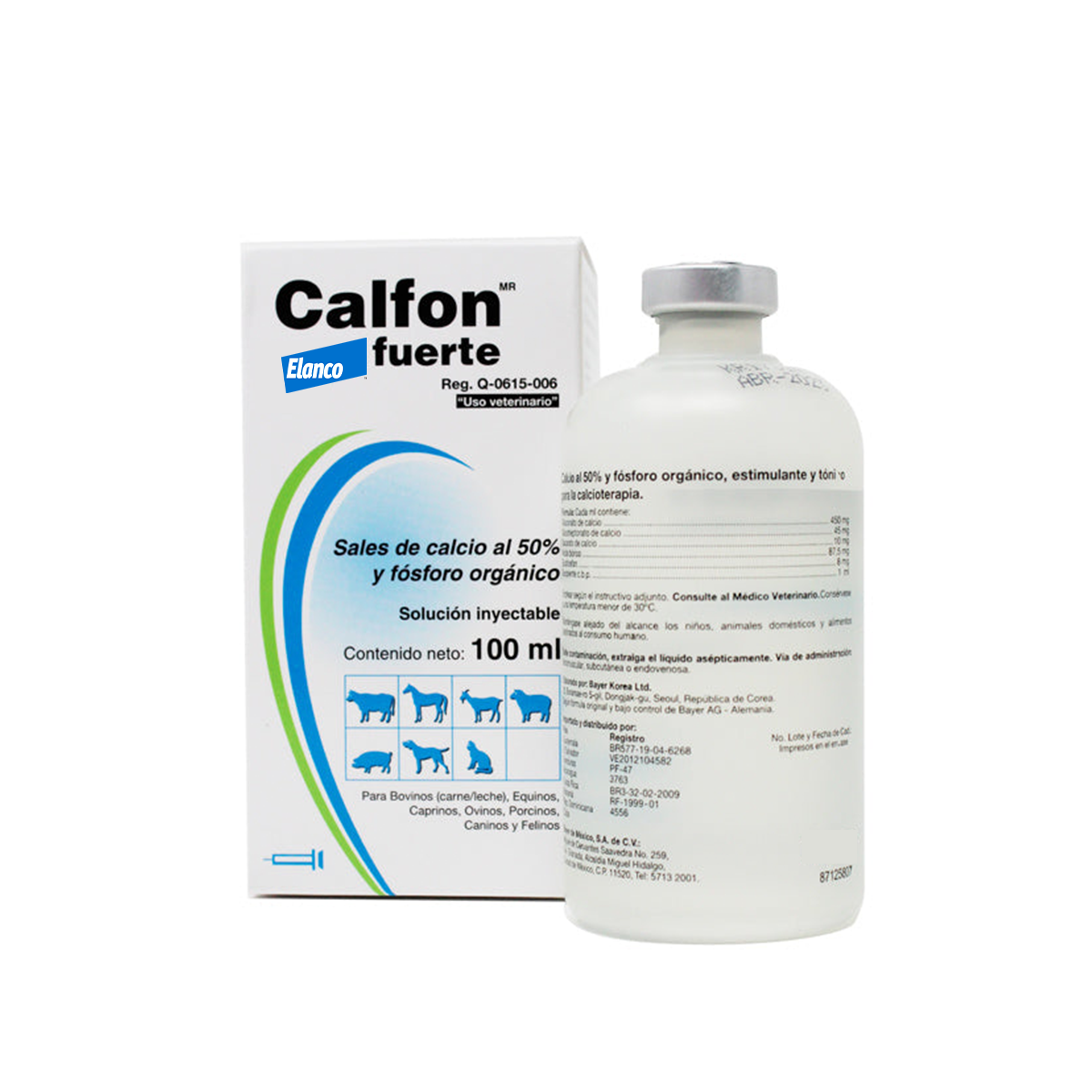 Calfon Fuerte Solución Inyectable 100 Ml - Elanco