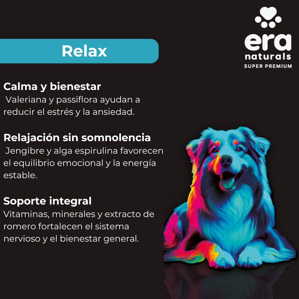 Suplemento para Perros Era Naturals Tranquilizante - Relax Calming Powder 300 Gr