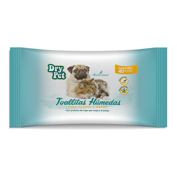 Toallitas Limpiadoras Para Perro Y Gato 40 Pz Fancy Pets