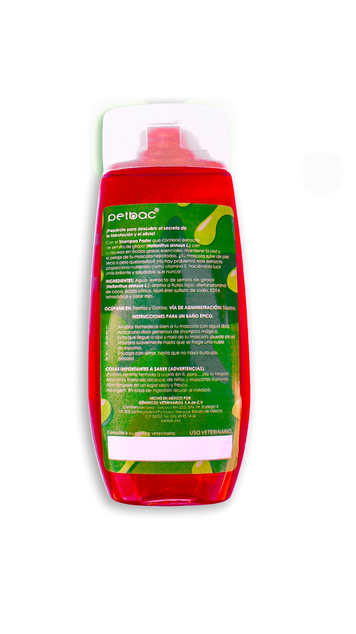 Shampoo Cuidado Especial Pastor 400 Ml - Petbac