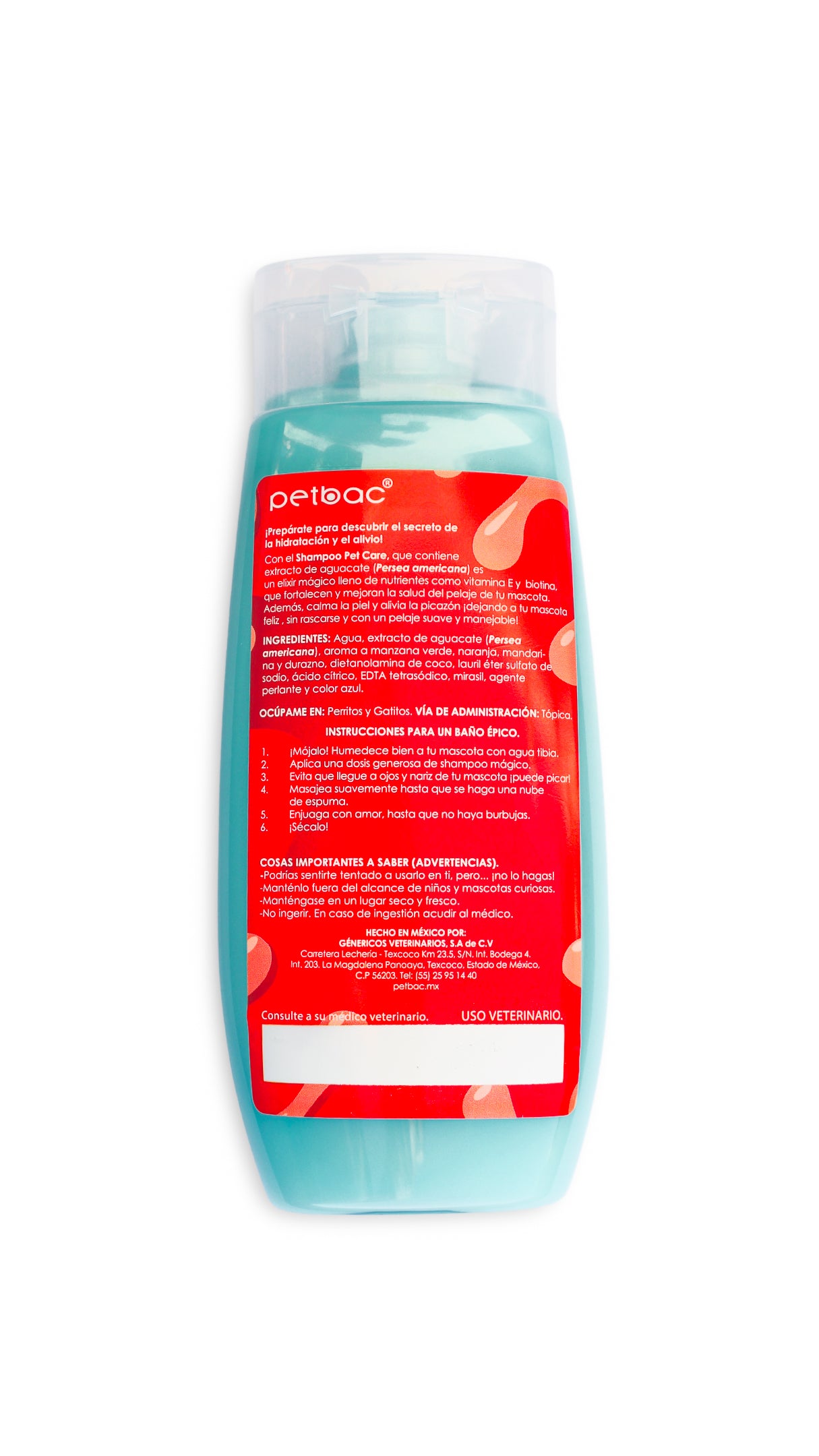 Shampoo Cuidado Especial Pet Care 400 Ml - Petbac